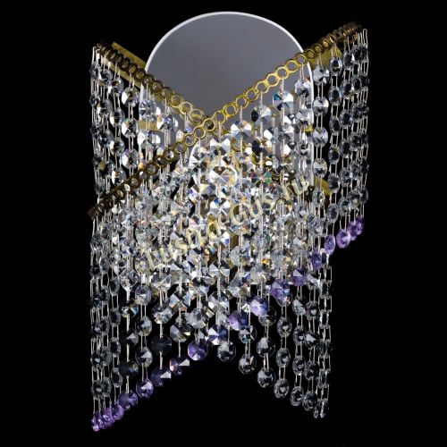 Бра Космея №1 фиолетовая под бронзу в Самаре Гусь Хрустальный