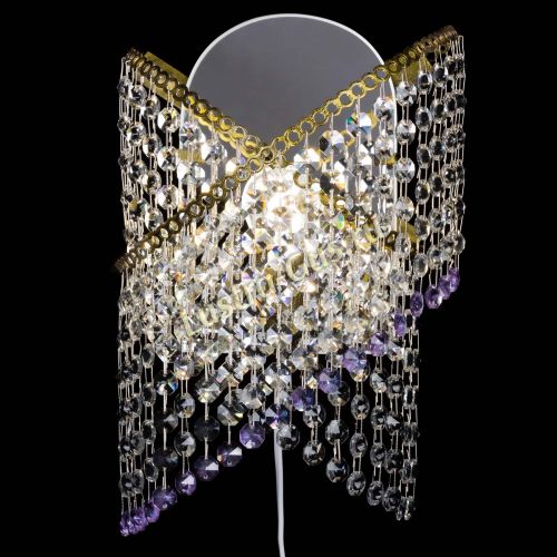 Бра Космея №1 фиолетовая под бронзу в Самаре Гусь Хрустальный