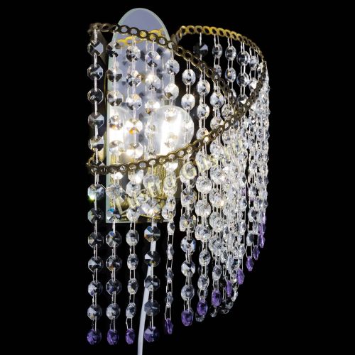 Бра Космея №1 фиолетовая под бронзу в Самаре Гусь Хрустальный