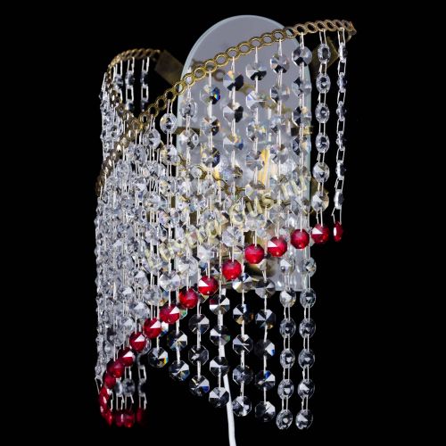 Бра Космея №1 красная под бронзу в Самаре Гусь Хрустальный