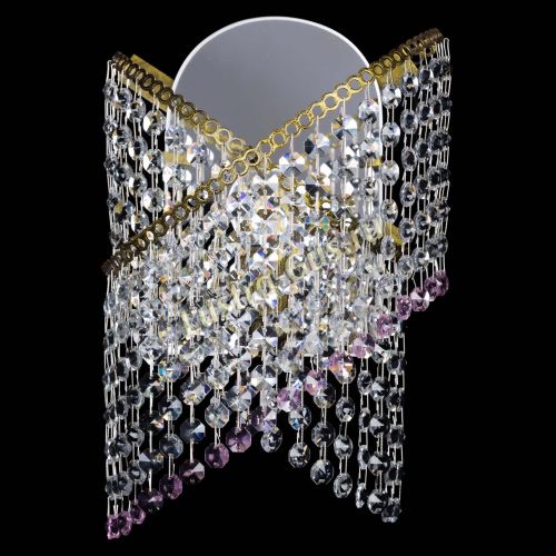 Бра Космея №1 розовая под бронзу в Самаре Гусь Хрустальный