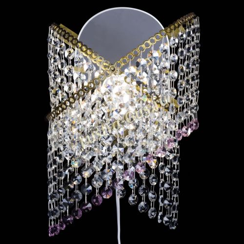 Бра Космея №1 розовая под бронзу в Самаре Гусь Хрустальный