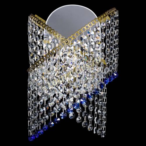 Бра Космея №1 синяя под бронзу в Самаре Гусь Хрустальный