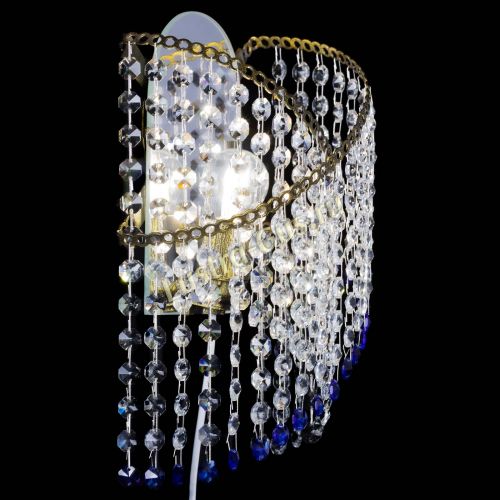 Бра Космея №1 синяя под бронзу в Самаре Гусь Хрустальный