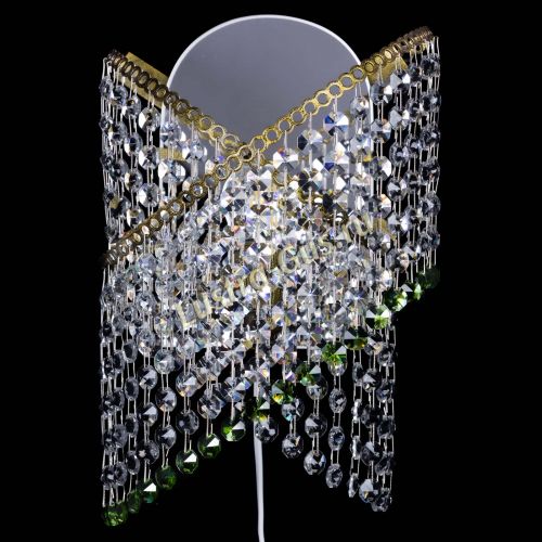 Бра Космея №1 зеленая под бронзу в Самаре Гусь Хрустальный