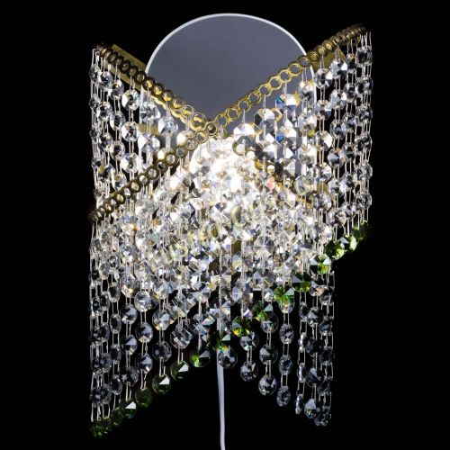 Бра Космея №1 зеленая под бронзу в Самаре Гусь Хрустальный