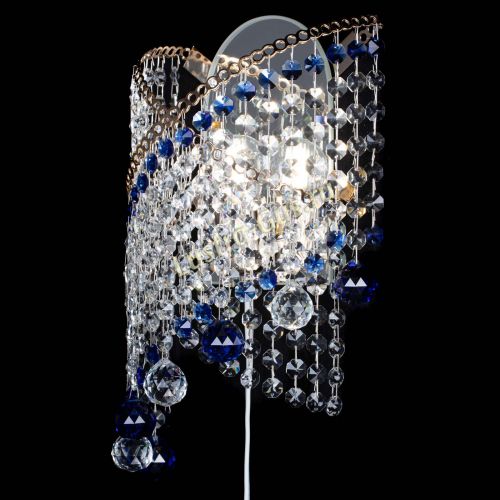 Бра Космея №3 синяя в Самаре Гусь Хрустальный