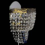 Бра Квадрат №2 под бронзу Синяя в Самаре