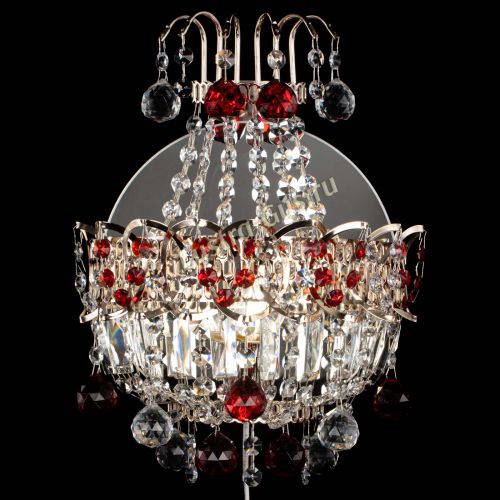 Бра Ника шар красная в Самаре Гусь Хрустальный