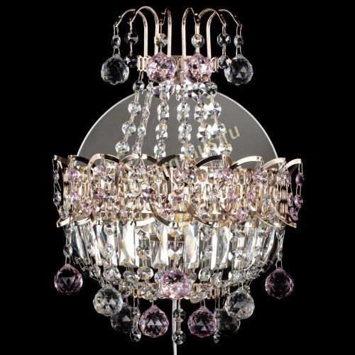 Бра Ника шар розовая в Самаре Гусь Хрустальный