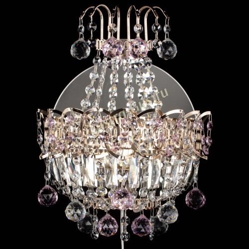 Бра Ника шар розовая в Самаре Гусь Хрустальный