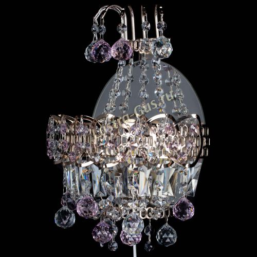 Бра Ника шар розовая в Самаре Гусь Хрустальный