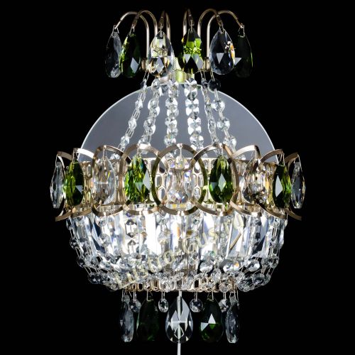 Бра Ника журавлик зеленая в Самаре Гусь Хрустальный