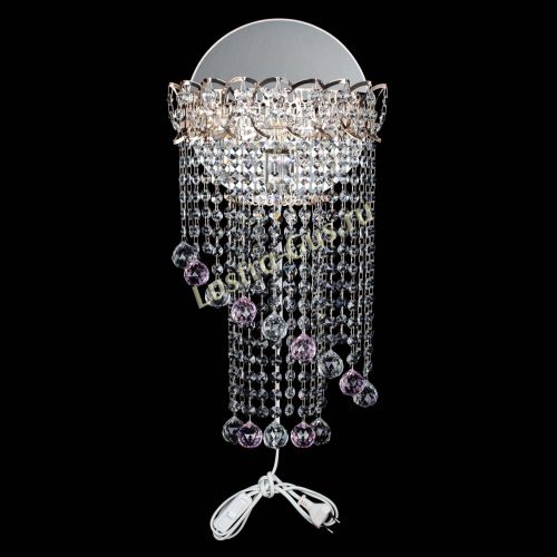 Бра Омега №1 розовая в Самаре Гусь Хрустальный