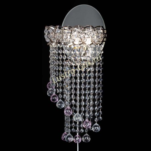 Бра Омега №1 розовая в Самаре Гусь Хрустальный