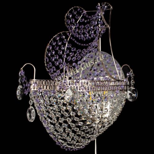 Бра Парусник №1 фиолетовая в Самаре Гусь Хрустальный