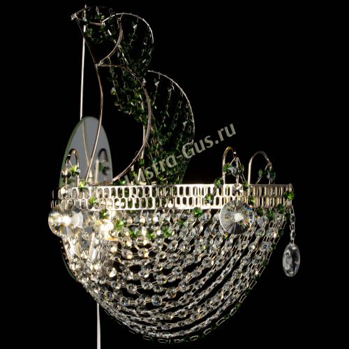 Бра Парусник №1 зеленая в Самаре Гусь Хрустальный