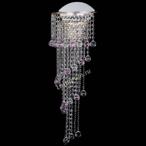 Бра Пирамида №6 розовая в Самаре Гусь Хрустальный