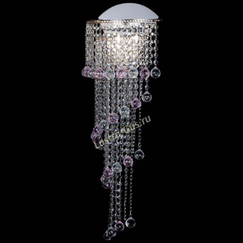 Бра Пирамида №6 розовая в Самаре Гусь Хрустальный