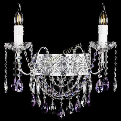 Бра Свеча Восток №2 фиолетовая в Самаре Гусь Хрустальный