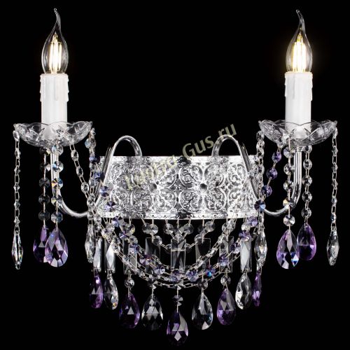 Бра Свеча Восток №2 фиолетовая в Самаре Гусь Хрустальный