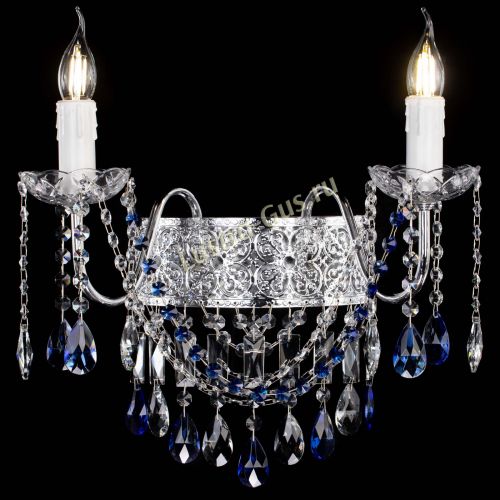 Бра Свеча Восток №2 синяя в Самаре Гусь Хрустальный