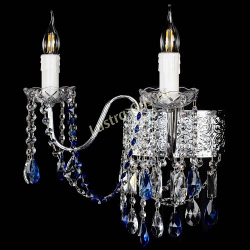 Бра Свеча Восток №2 синяя в Самаре Гусь Хрустальный