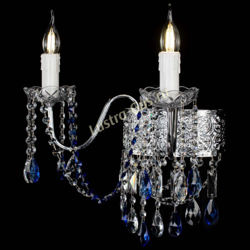 Бра Свеча Восток №2 синяя в Самаре Гусь Хрустальный