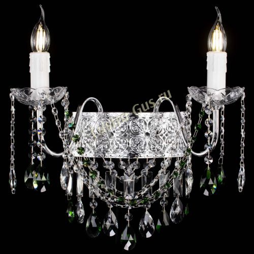 Бра Свеча Восток №2 зеленая в Самаре Гусь Хрустальный