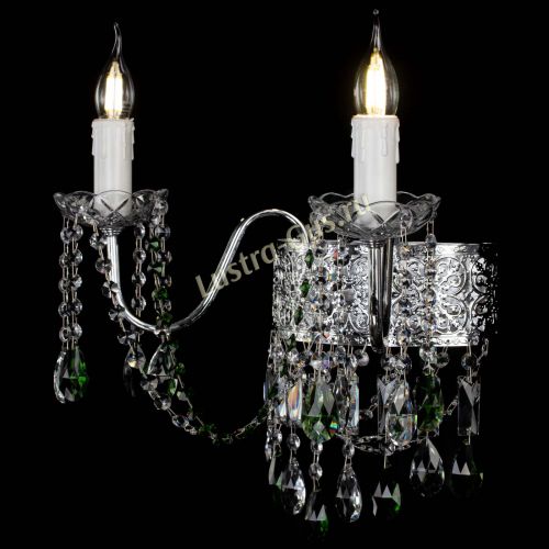 Бра Свеча Восток №2 зеленая в Самаре Гусь Хрустальный