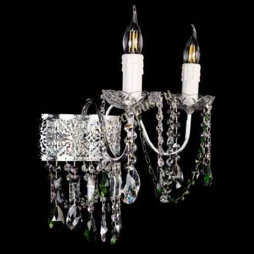 Бра Свеча Восток №2 зеленая в Самаре Гусь Хрустальный