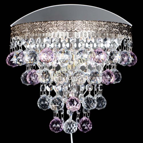 Бра Токката пирамида шар 30 розовая в Самаре Гусь Хрустальный