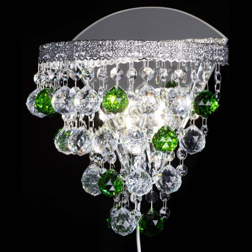 Бра Токката пирамида шар 30 зеленая в Самаре Гусь Хрустальный