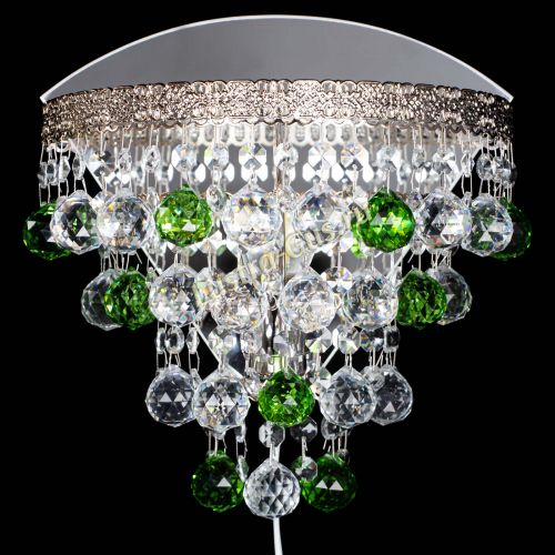 Бра Токката пирамида шар 30 зеленая в Самаре Гусь Хрустальный