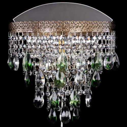 Бра Токката пирамида журавлик под бронзу зеленая в Самаре Гусь Хрустальный