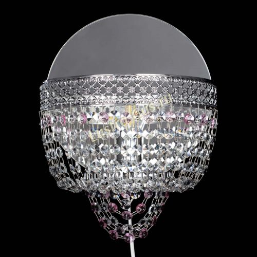 Бра Венеция оптикон розовая в Самаре Гусь Хрустальный