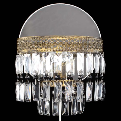 Бра Венеция Пластинка под бронзу Черная в Самаре Гусь Хрустальный