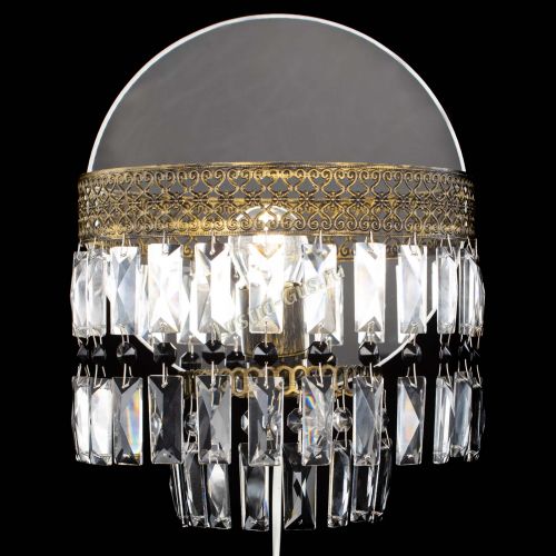 Бра Венеция Пластинка под бронзу Черная в Самаре Гусь Хрустальный