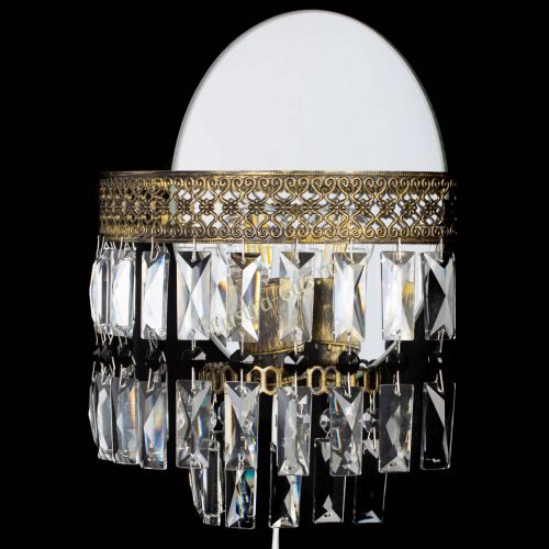 Бра Венеция Пластинка под бронзу Черная в Самаре Гусь Хрустальный