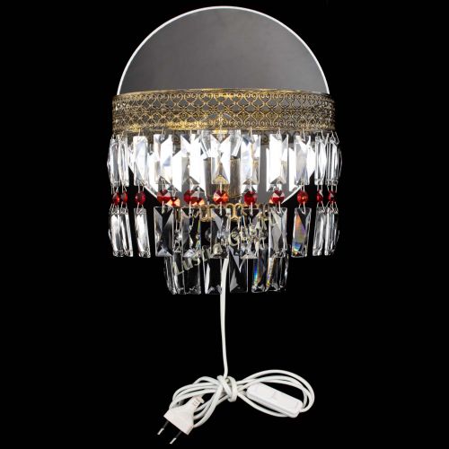 Бра Венеция Пластинка под бронзу Красная в Самаре Гусь Хрустальный