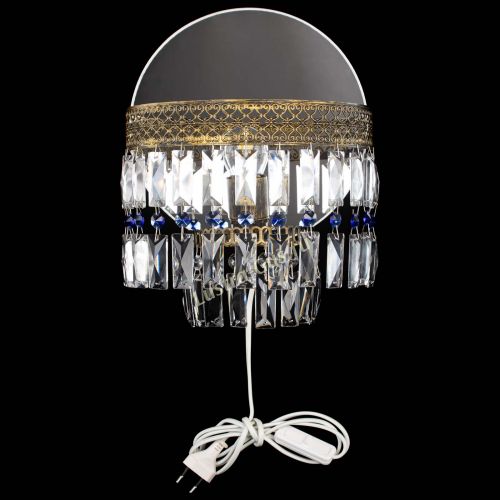 Бра Венеция Пластинка под бронзу Синяя в Самаре Гусь Хрустальный