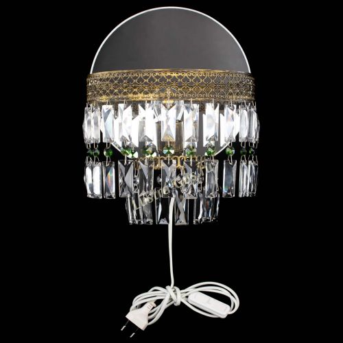 Бра Венеция Пластинка под бронзу Зеленая в Самаре Гусь Хрустальный