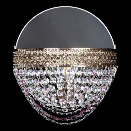 Бра Венеция Сетка розовая в Самаре Гусь Хрустальный