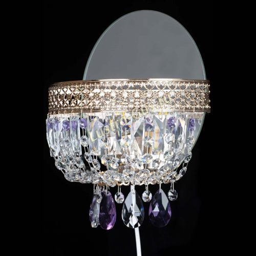 Бра Венеция фиолетовая в Самаре Гусь Хрустальный