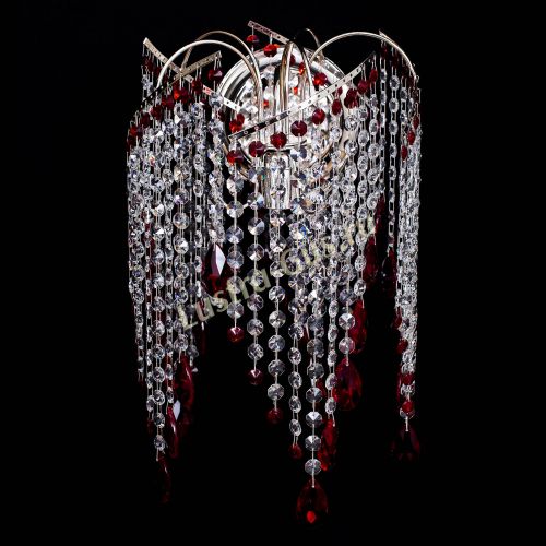 Бра Виноград №4 красная в Самаре Гусь Хрустальный