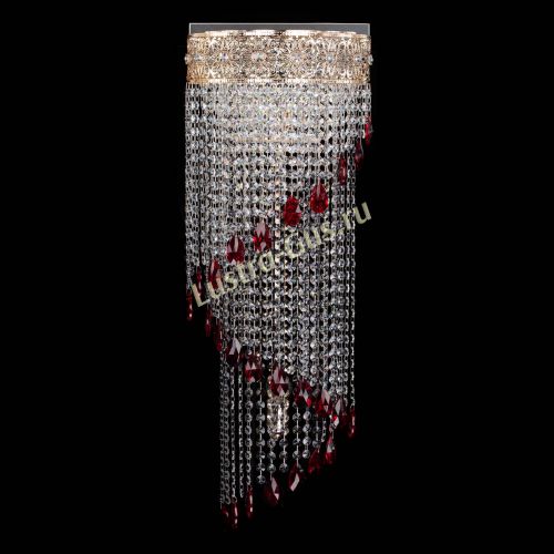 Бра Восток каскад №2 красная в Самаре Гусь Хрустальный