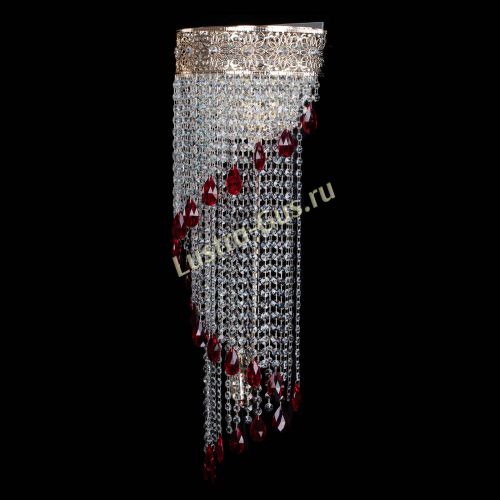 Бра Восток каскад №2 красная в Самаре Гусь Хрустальный
