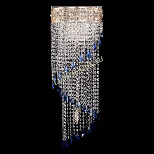 Бра Восток каскад №2 синяя в Самаре Гусь Хрустальный