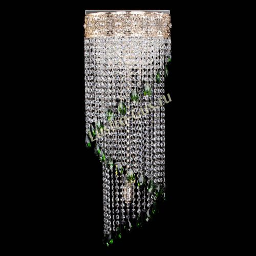 Бра Восток каскад №2 зеленая в Самаре Гусь Хрустальный