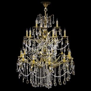 Подвесная люстра античная бронза Афина №21